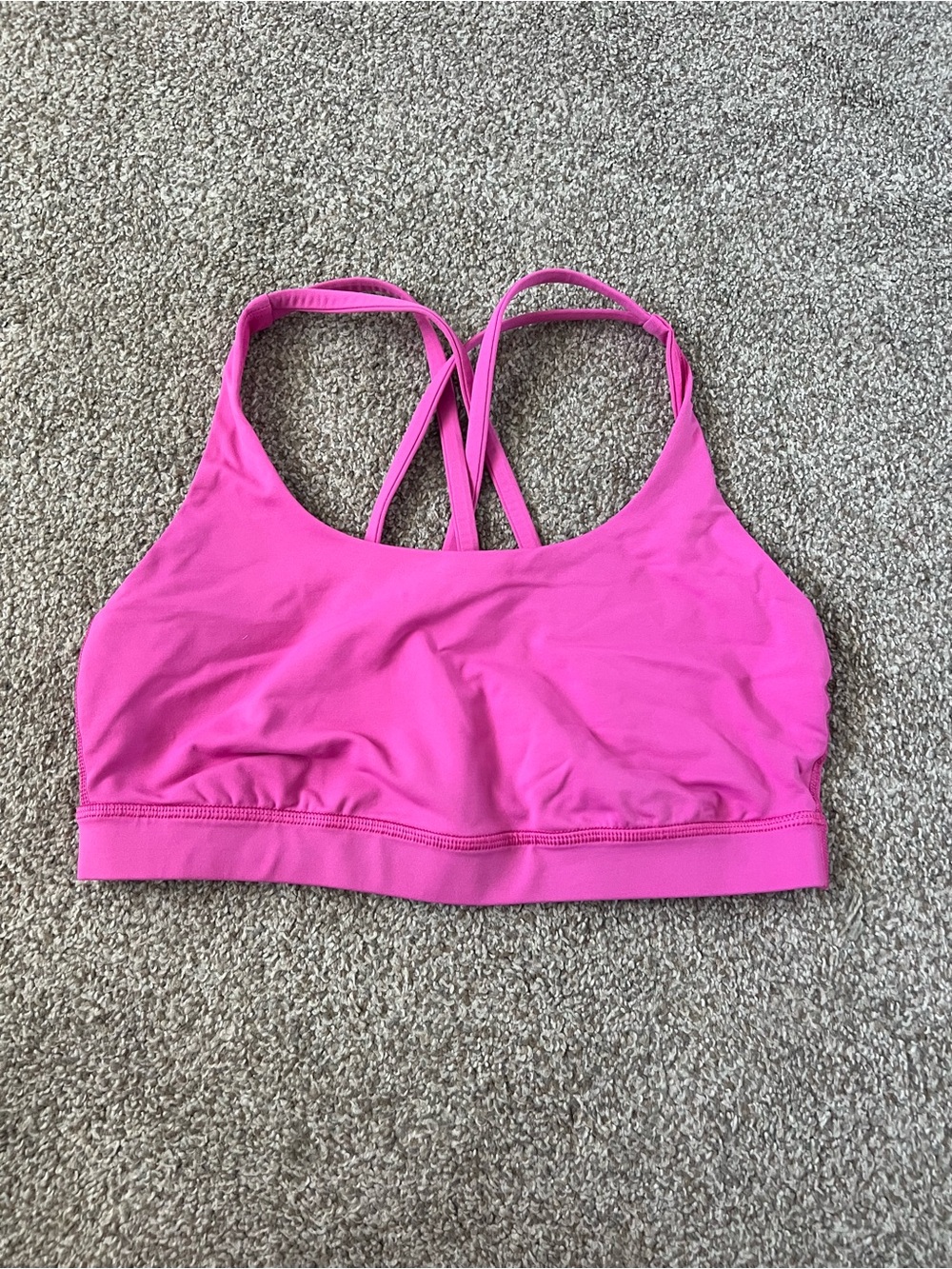 lululemon athletica Hot Pink Strappy Sports Bra